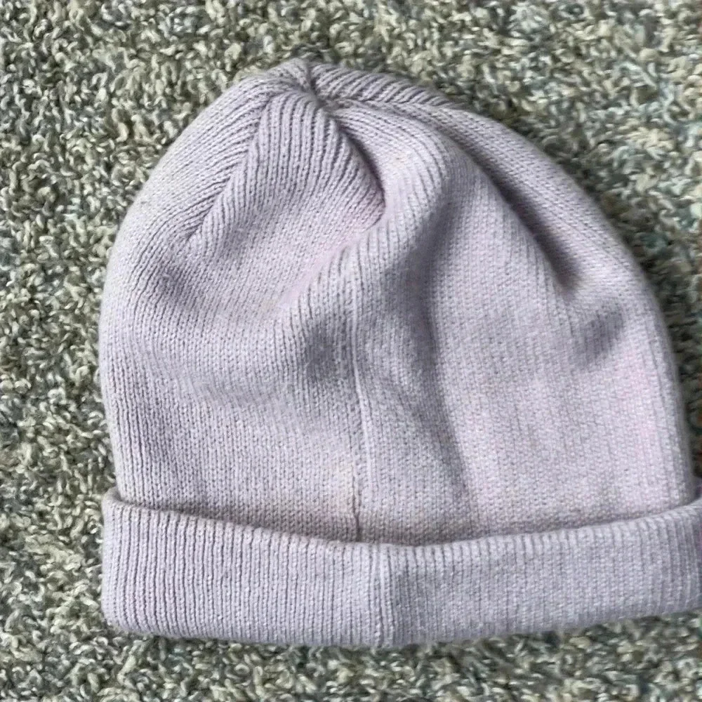 ADIDAS TREFOIL LAVENDER‎ PURPLE BEANIE  HAT STRETCH CUFF STYLE ACRYLIC